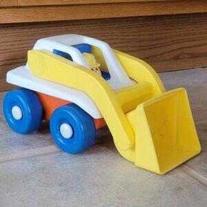 Vintage Little Tikes Front Skid Loader with Construction Worker 1990s